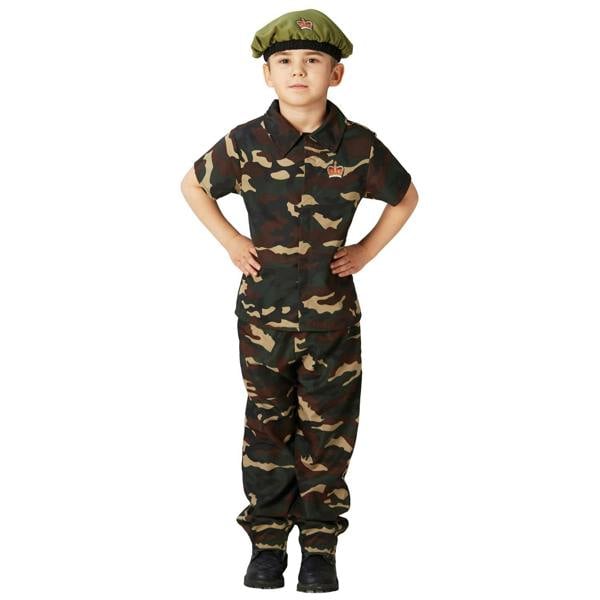Bristol Novelty Childrens/Kids Soldier Costume - Green - 