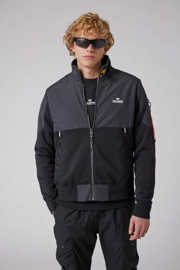 Parajumpers Jango Zip-Up Fleece Jacket - Black