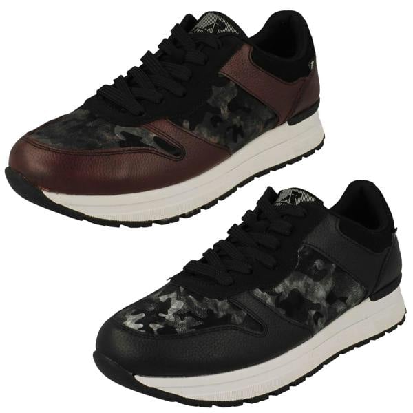 Rieker Ladies R-EVOLUTION By Riekier Camo Detailed Trainers 40804