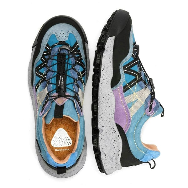 Flower Mountain Iwano Suede/Nylon Black/Blue Trainers