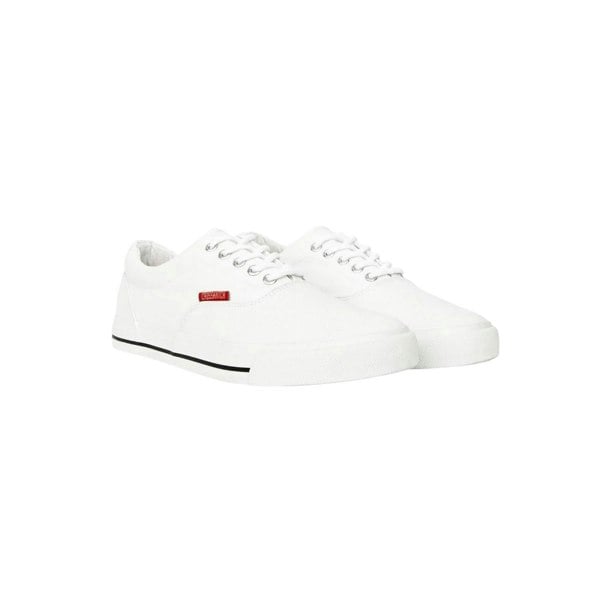 Crosshatch Mens Skywalk Canvas Trainers - White