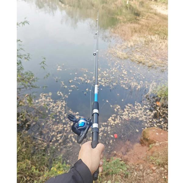 Gr8 Garden 1.8m Telescopic Fishing Rod & Spinning Reel Combo Full Tackle Kit for Beginners