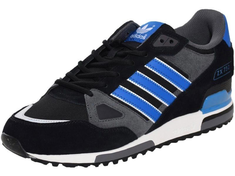 Adidas Originals ZX 750 Trainers Black/Royal Blue