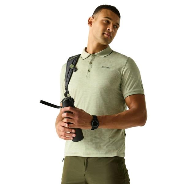 Regatta Mens Remex II Jersey Polo Shirt - Light Sage - 