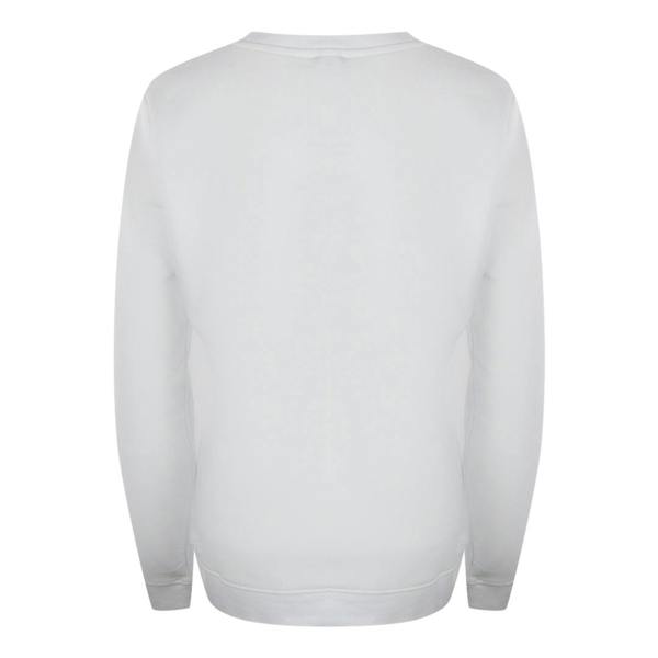Moschino Love Moschino Large Bold Heart Logo White Sweatshirt