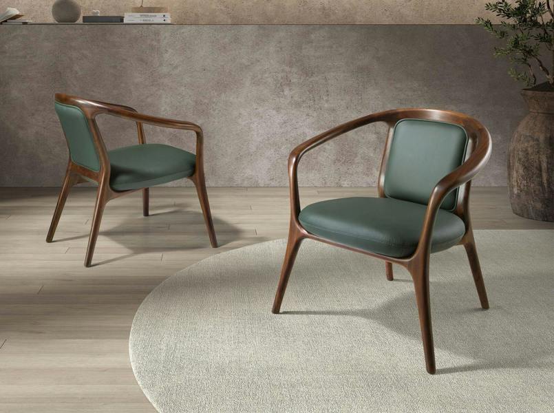 Angel Cerdá Dark Green Leatherette Armchair 5181