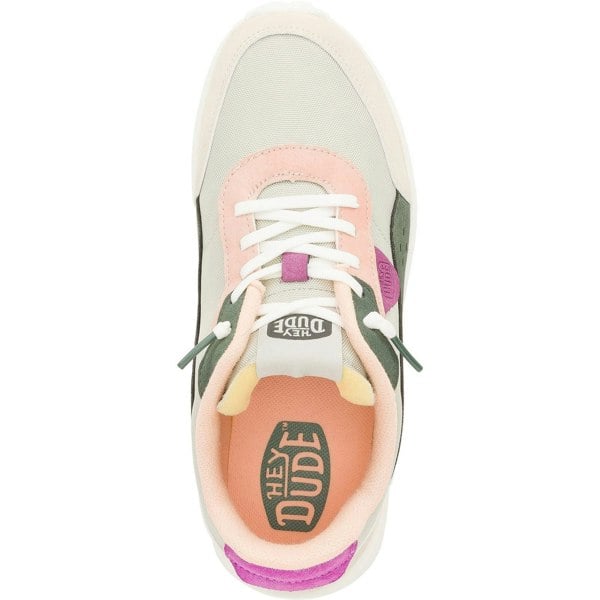 HEYDUDE Hayden Colorblock Trainers - Dusty Olive/Multi