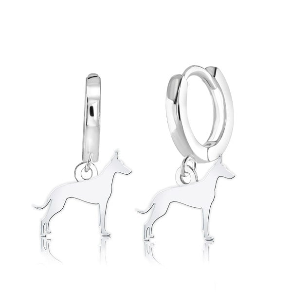 Mylee London Cirneco dell'Etna Silhouette Silver Earrings