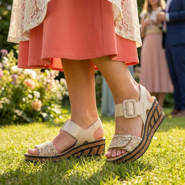 Rieker 68172 Ankle Strap Sandals   in  White