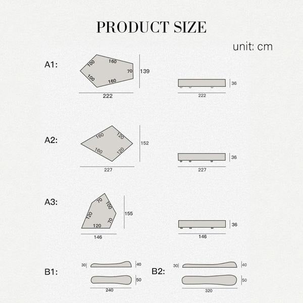 Lumi Modular Cloud Three Seater Sofa-Weilai Concept