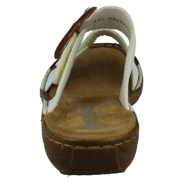 Rieker Ladies Rieker Slip On Adjustable Strap Summer Mules 60894