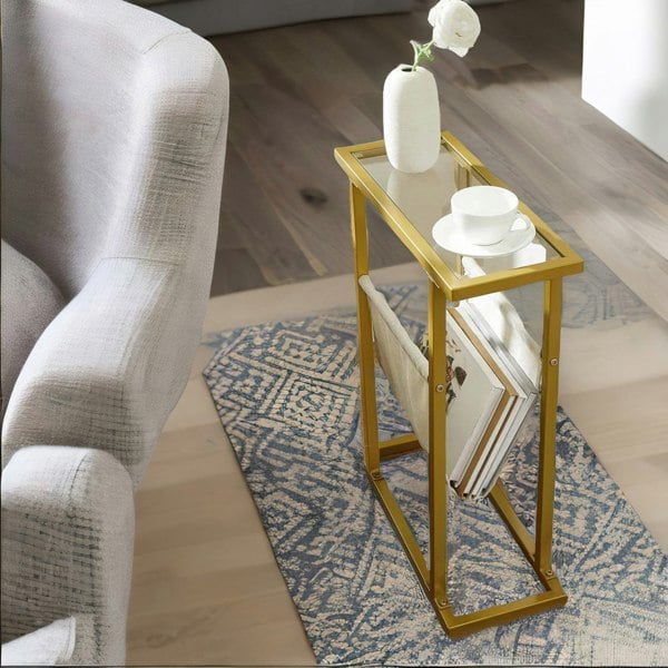 Rafaelo Mobilia Gold Side Table