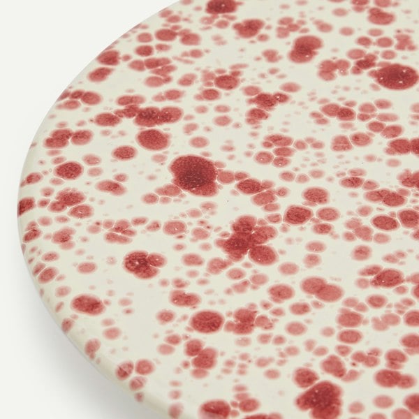 Hot Pottery Cake Stand Cranberry