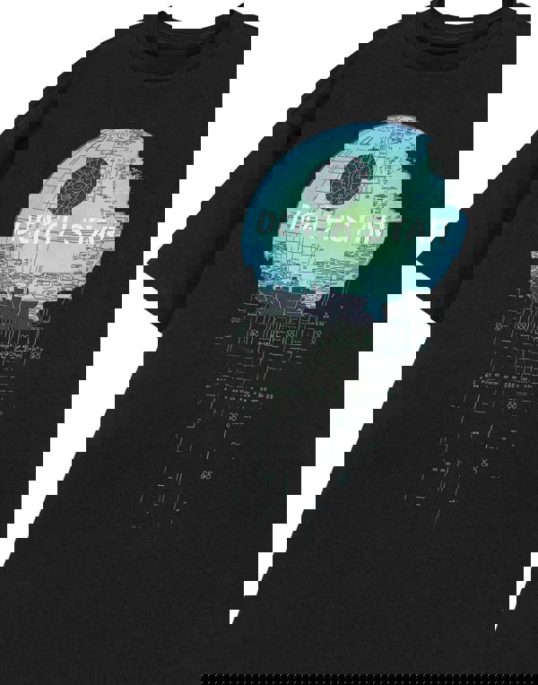 Star Wars Mens Black Death Star Short Sleeved T-Shirt