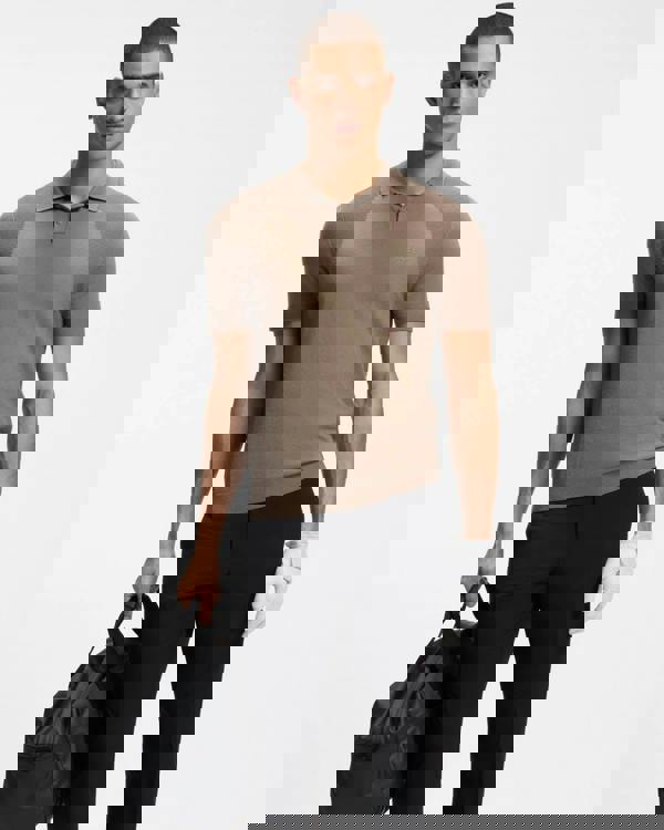 BOSS Green Momentum-Lite Mens Short Sleeve Polo Shirt - Light/Pastel Green 334