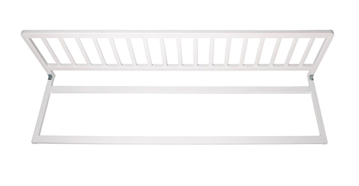 Safetots Extra Wide Wooden Bed Guard, White, 38cm High x 140cm Wide, Toddler Bedrail for Safety, Secure Child Bed Rail