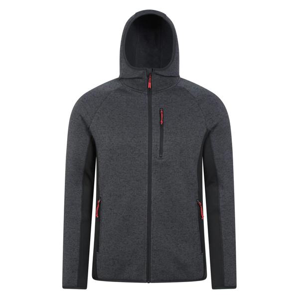 Mountain Warehouse Mens Treston Fleece Hooded Hoodie - Black