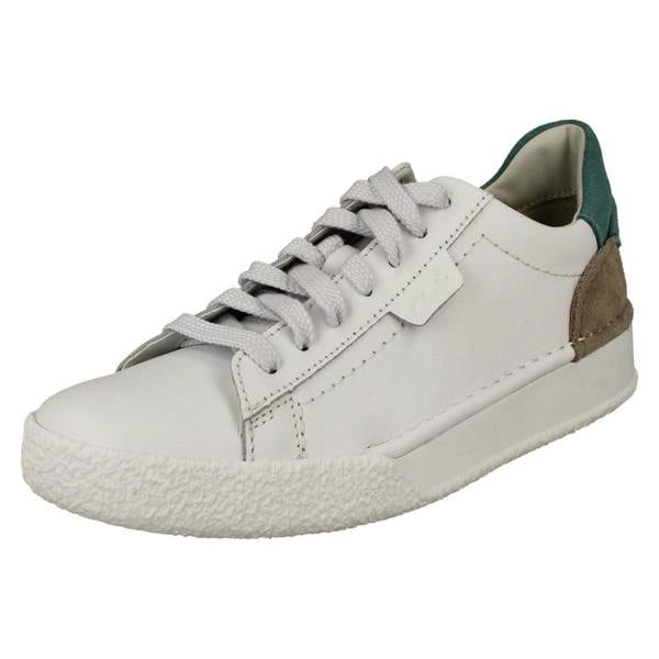 Clarks Ladies Clarks Wedge Heeled Trainers Craft Cup Lace