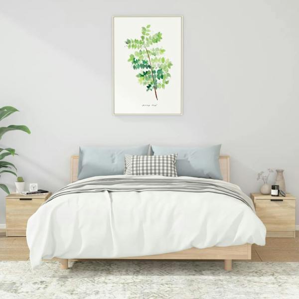 Berkfield Bedside Cabinets 2 pcs Sonoma Oak 40x39x40 cm