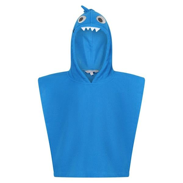 Regatta Childrens/Kids Bubbles The Shark Hooded Towel - Hawaiian Blue