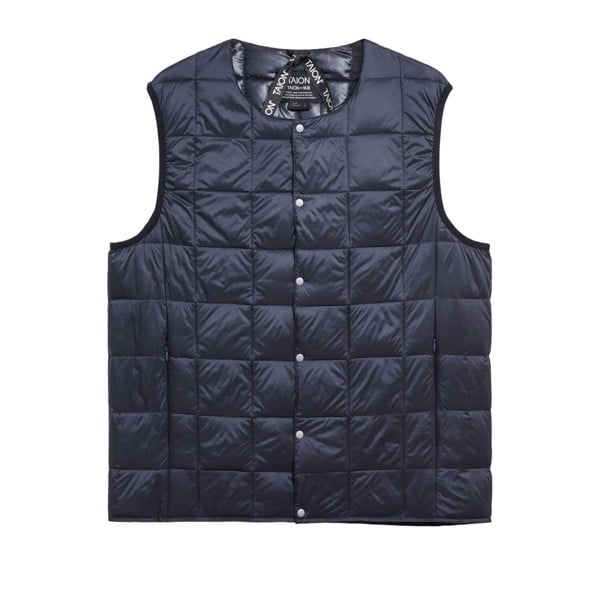 TAION Original Crew Neck Down Vest - Dark Navy