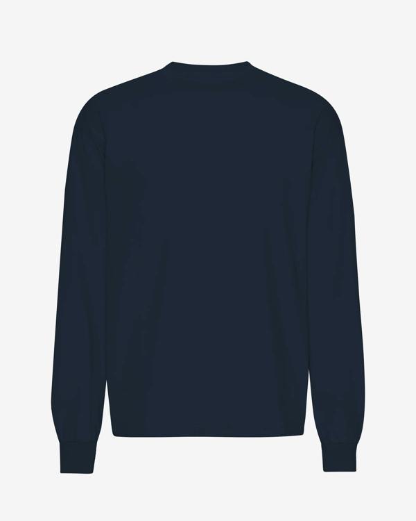Colorful Standard Oversized Organic Long Sleeve T-Shirt - Navy Blue