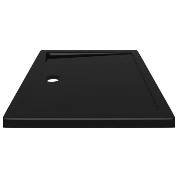 Berkfield Rectangular ABS Shower Base Tray Black 70x90 cm