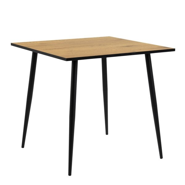Furniture To Go Wilma Small Dining Table in Oak & Black Legs