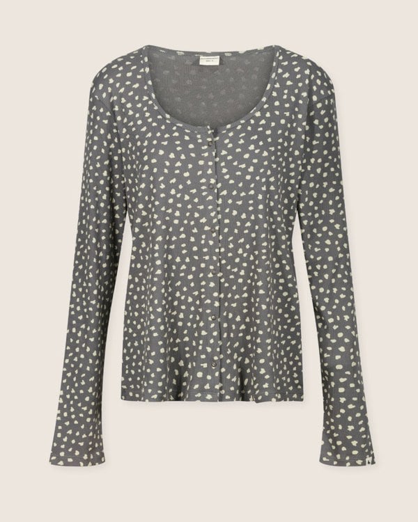 Nora Grey Animal Print Top- image 1
