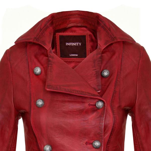 Infinity Leather Womens Gothic Victorian Coat-Accra