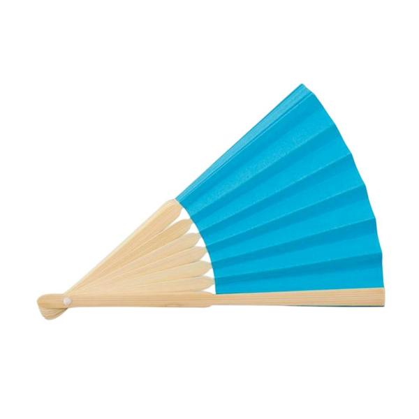 MidOcean Fanny Bamboo Handheld Fan - Turquoise - 