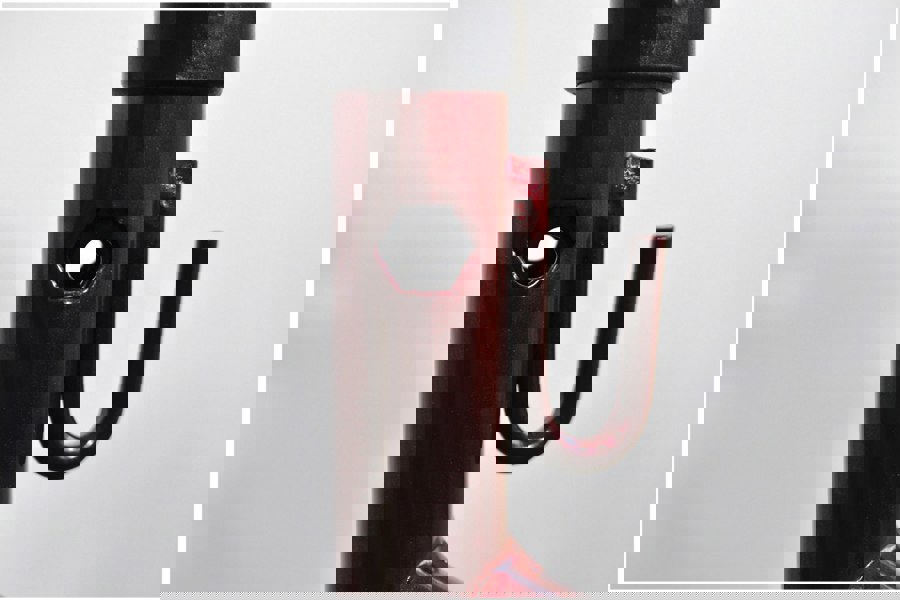 Aidapt Three Wheeled Steel Walker with Bag Red