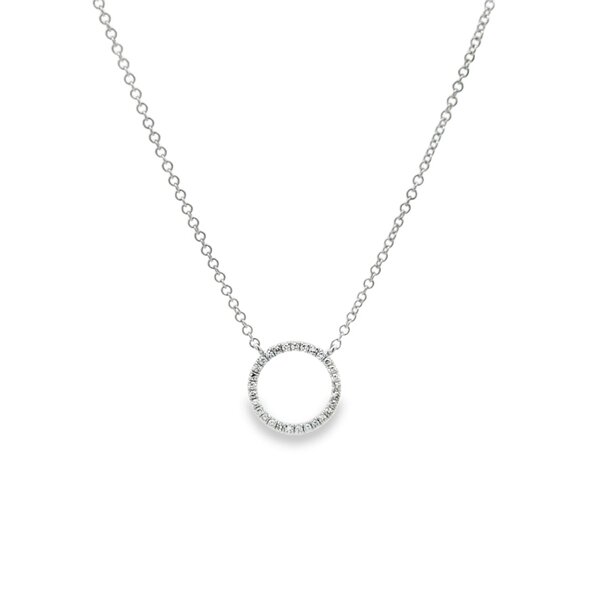 Reeves & Reeves 14K Solid Gold and Diamond Ring Necklace