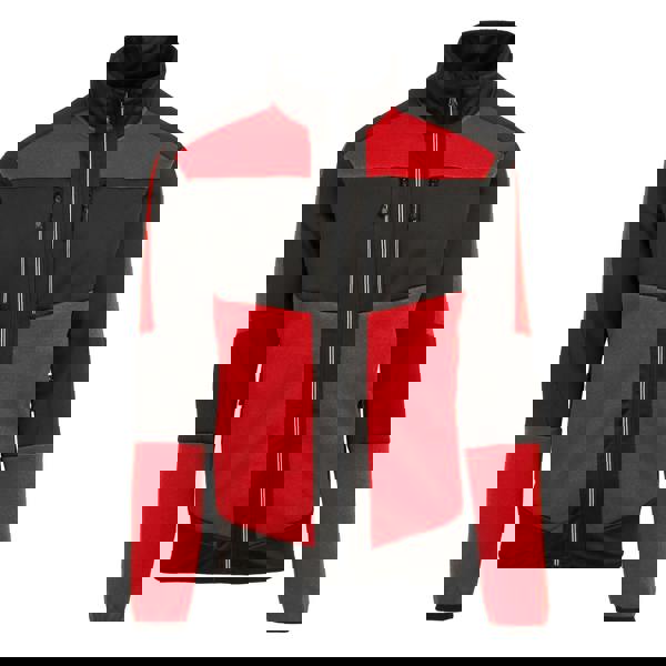 Regatta Professional Unisex Adult Knitted Stretch Midlayer - Classic Red/Black