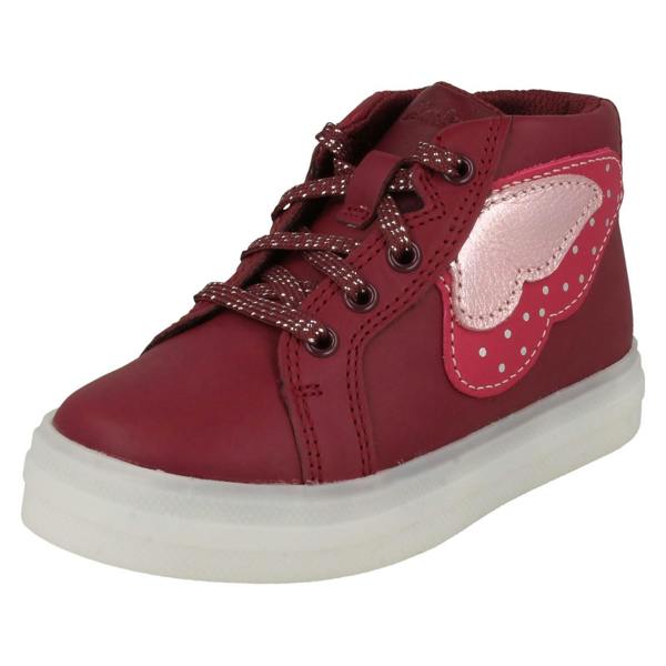 Clarks Girls Clarks Butterfly Detailed Light Up Ankle Boots Flare Sparky T
