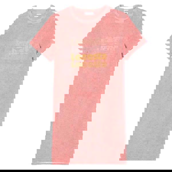 Lacoste Girls Repeat Logo Cotton T-Shirt Dress - Pink