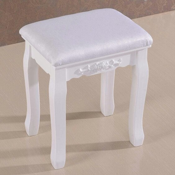 Kosy Koala Dressing Table with Heart Shaped Mirror and Stool Makeup Vanity Mirror Hollywood Table