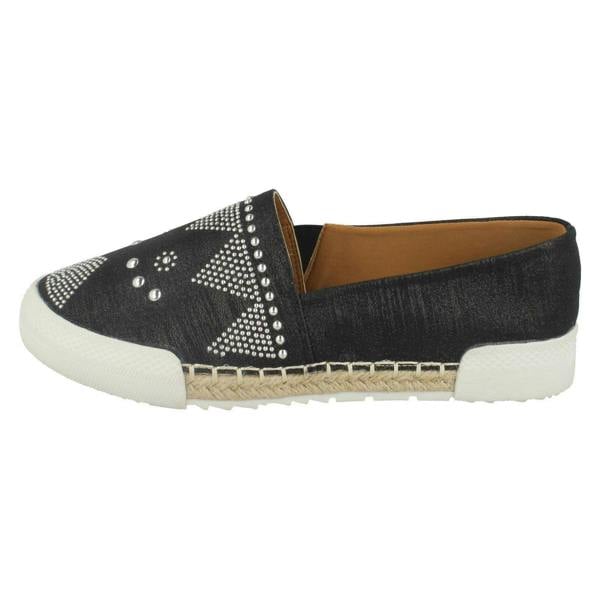 Savannah Ladies Savannah Rope Edge Espadrilles