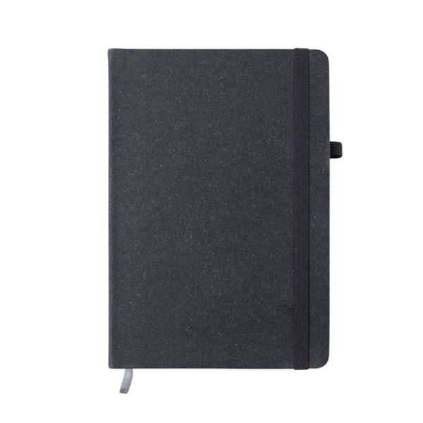 MidOcean Recycled Leather A5 Notebook - Black - 
