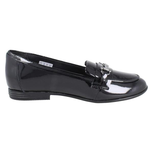Clarks Girls Clarks Piped Edge Slip On Loafer School Shoes Finja Loafer