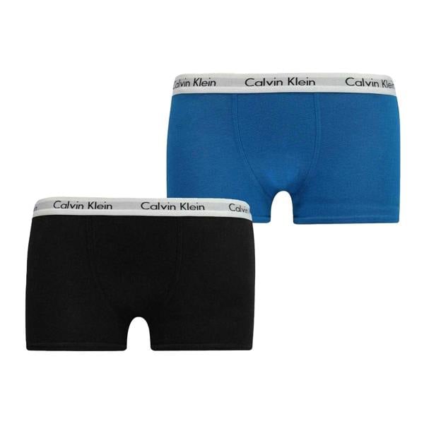 Calvin Klein Boys Boxer Shorts (Pack of 2) - Black/Royal Blue - 