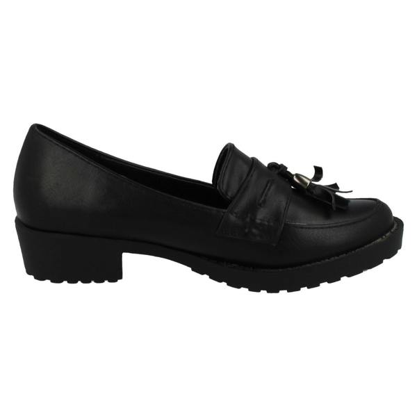 Spot On Girls Spot On Tassel Trim Loafer Flats