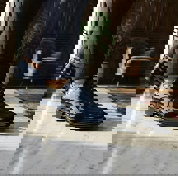 Dolcetto Men’s Formal Patent PU Leather Oxford Shoes