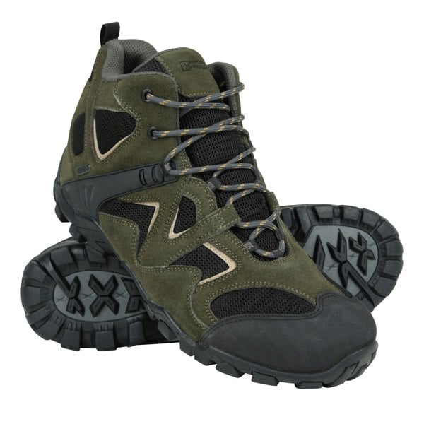 Mountain Warehouse Mens Curlew Waterproof Low Profile Walking Boots - Green