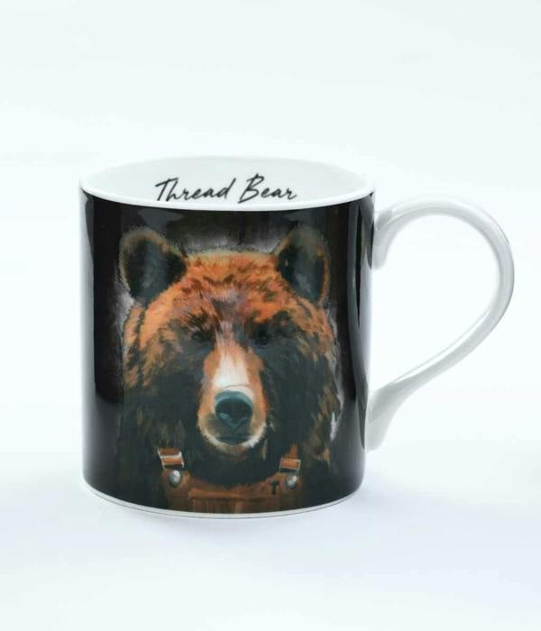 M.M Linen Thread Bear Mug