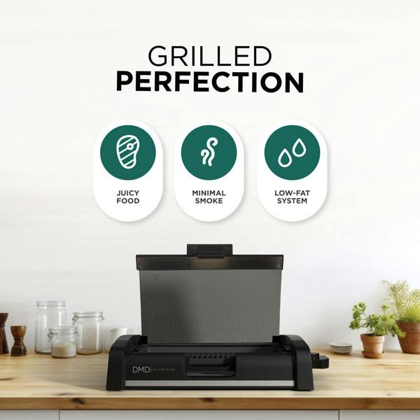 DMD Collective Smokeless Indoor Grill with Adjustable Temperature Control