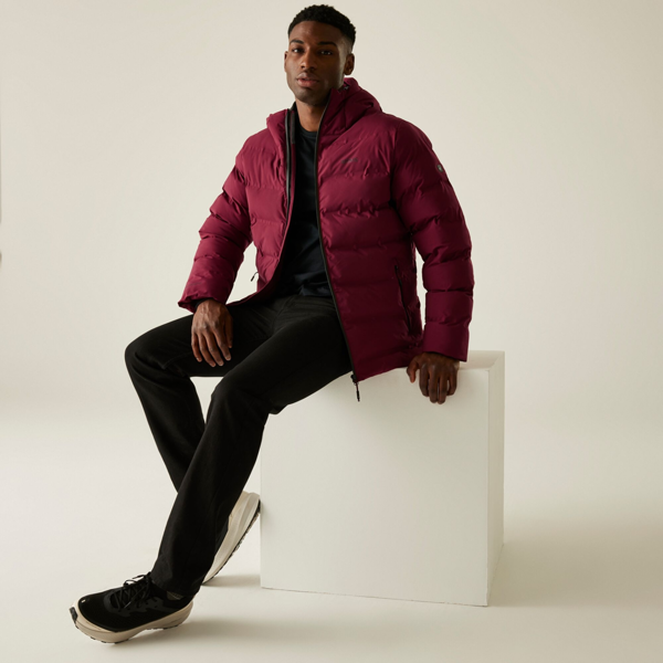 Regatta Mens Altoro Thermal Waterproof Jacket - Dark Maroon