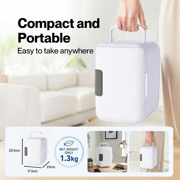 Spector mini fridge portable fridge cooler and warmer PP white