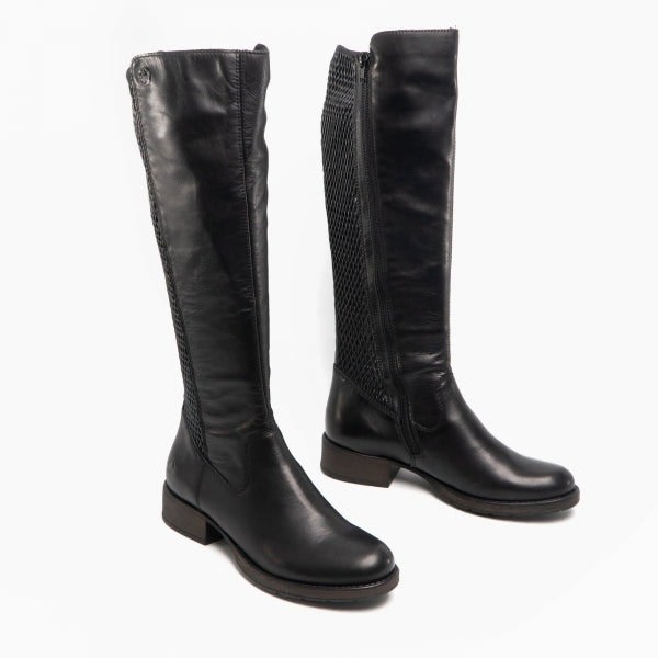 Rieker Z9591-00 Womens Tall Boots - Black