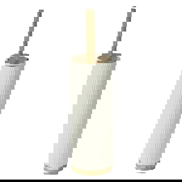 Showerdrape Bondi Cream Ceramic Toilet Brush & Holder
